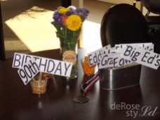 "your relation to the birthday boy' photo booth signs