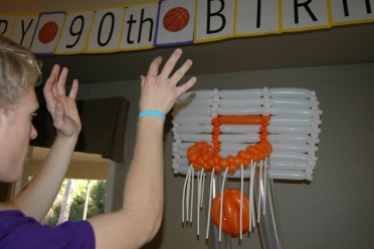 custom basketball balloon hoop
