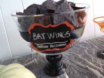 Bat wings for Halloween cocktail party